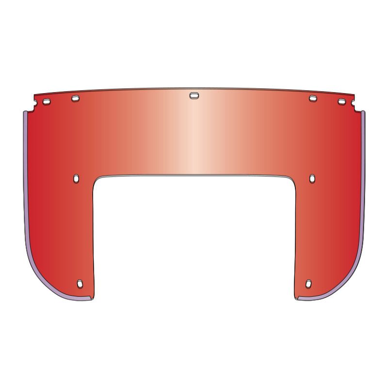 National Cycle Heritage Bottom Replacement Beaded Windshield 7 Bolt-Red - 22005