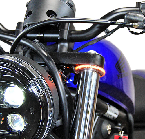 New Rage Cycles Front LED Turn Signals - REBEL500-FB