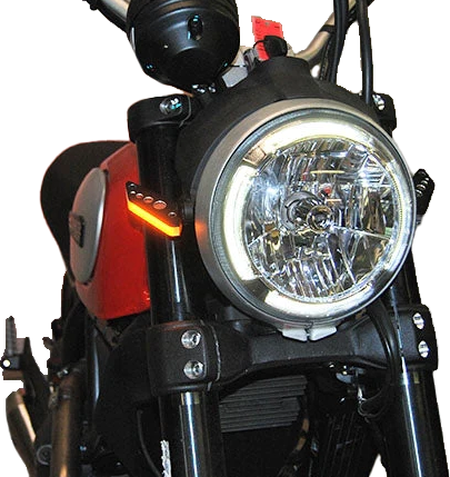 New Rage Cycles Front LED Turn Signals - SCRAMBLER-FB