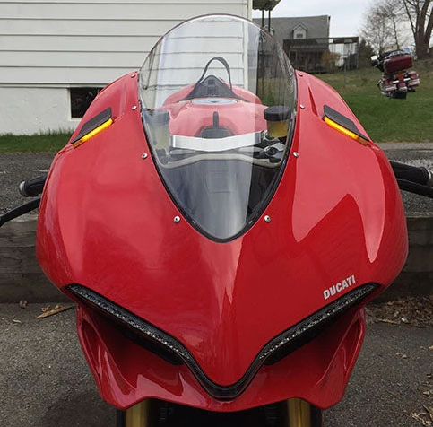 New Rage Cycles Mirror Block Off Turn Signals - 1299-MBO-B