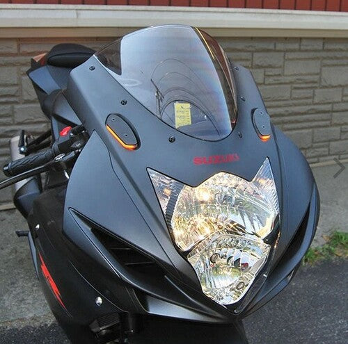 New Rage Cycles Mirror Block Off Turn Signals - GSXR-MBO