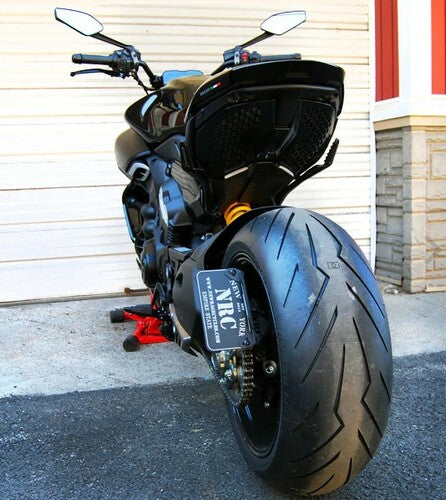 New Rage Cycles Side Mount License Plate - DV4-SIDE