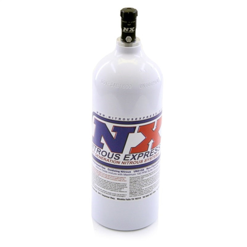 Nitrous Express 5lb Bottle w/Motorcycle Valve (5.25 Dia x 16.14 Tall) - 11055
