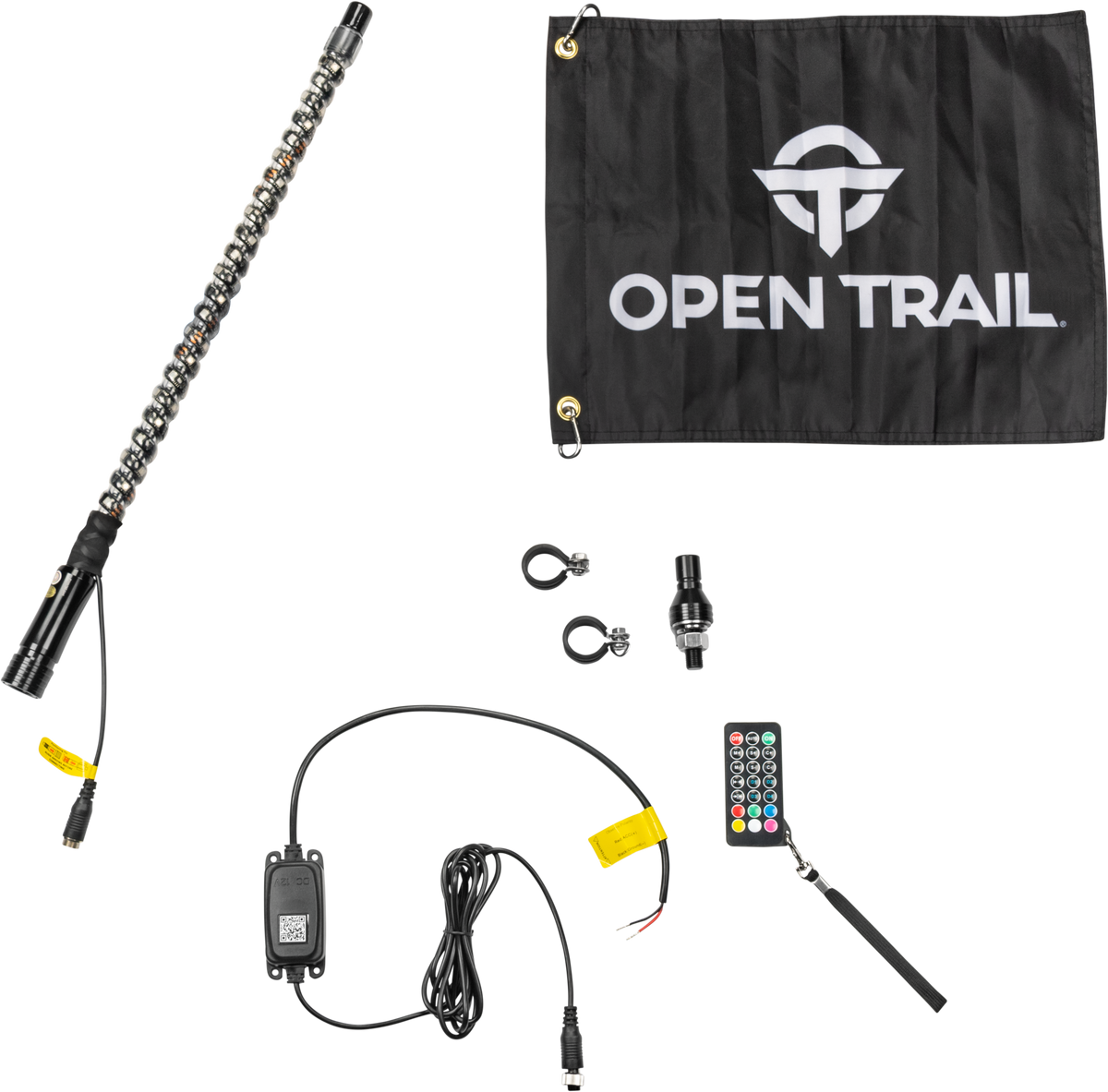 OPEN TRAIL Standard 360° RGB LED Whip - DNA102-2FT