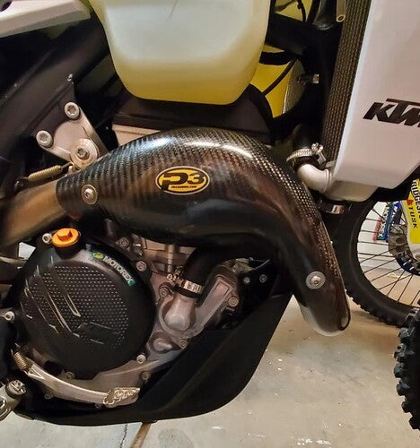 P3 Carbon Fiber Header Heat Shield - 201056