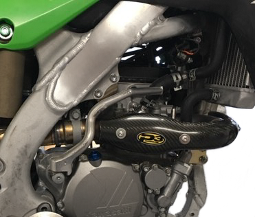 P3 Carbon Fiber Header Heat Shield - 206056