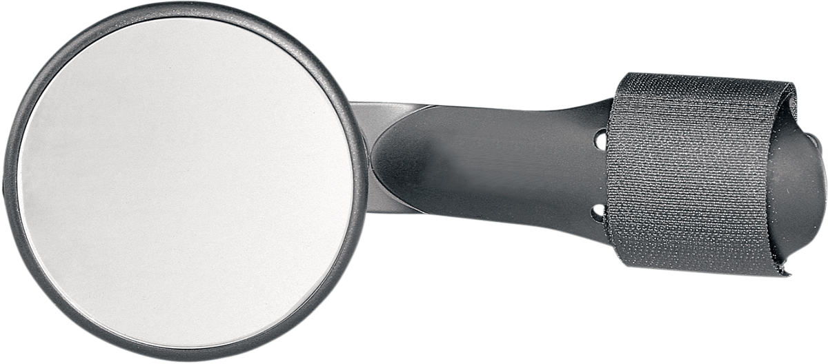 P4M Handlebar Mount Mirror - Mirror / Side View / Round / Black / Each AM1000