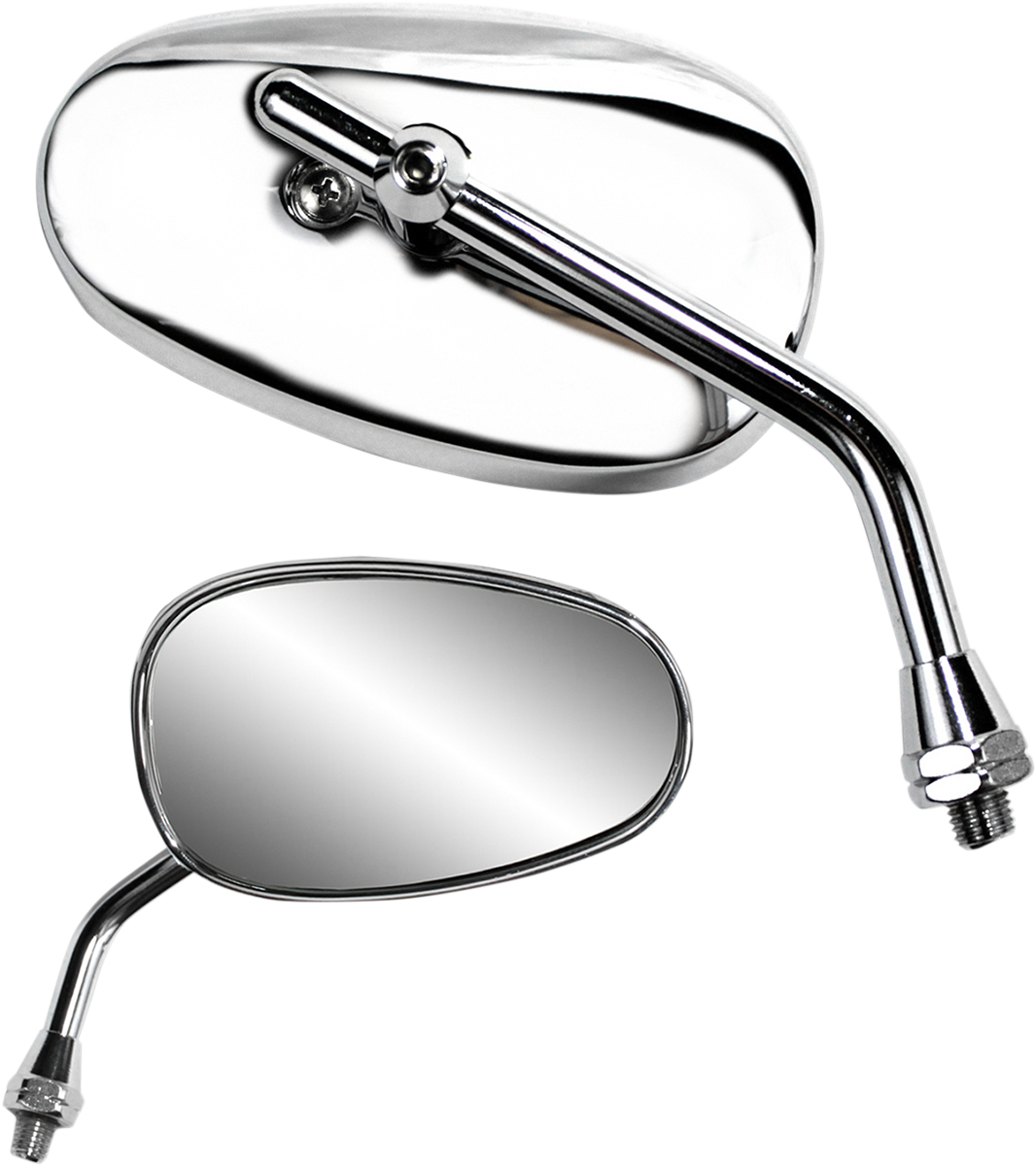 P4M Mini Classic Mirror - Mirror / Classic/Mini / Side View / Oval / Chrome / Each 0640-0953