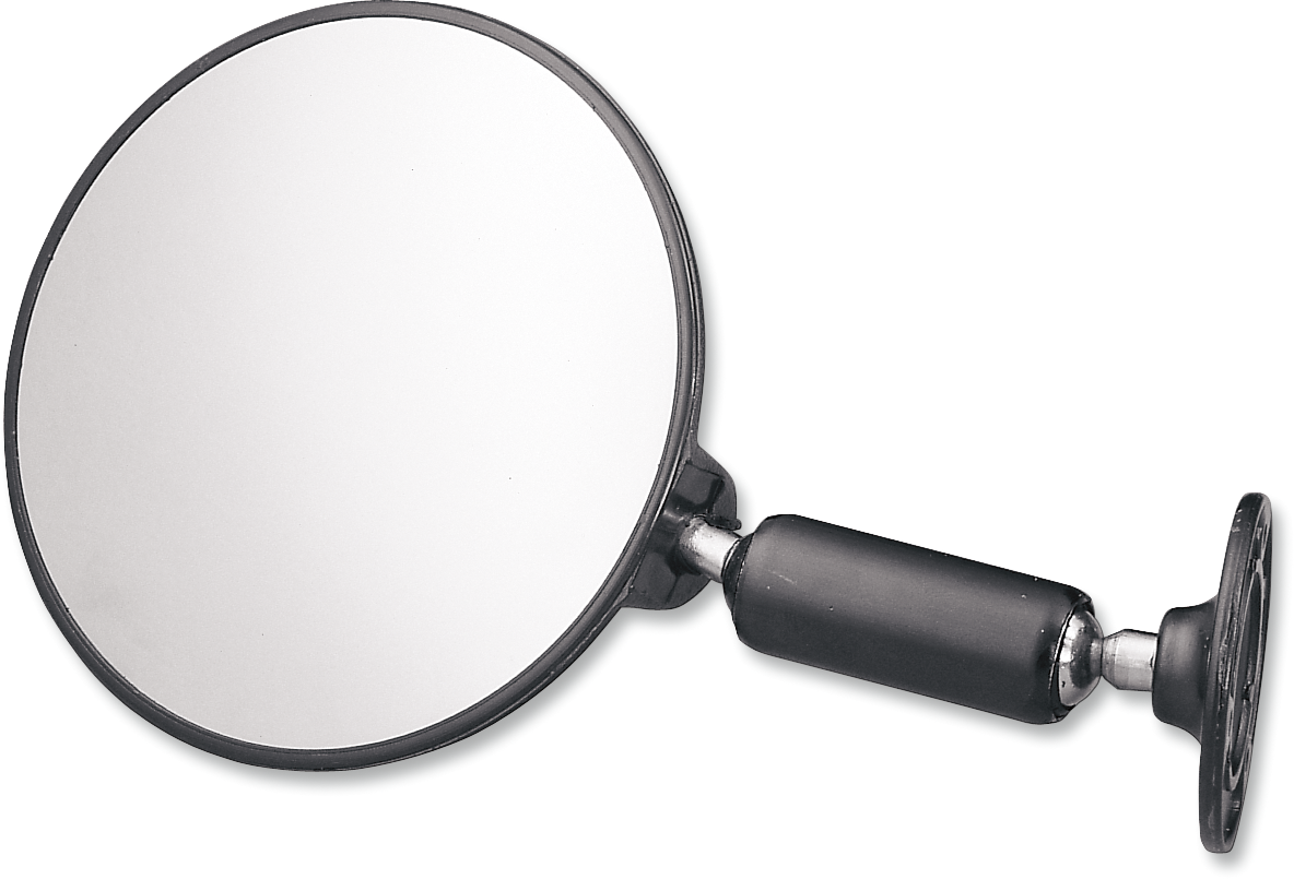 P4M Rear View Mirror - Mirror / Rear View / Adjustable / Round / Black VAN-01