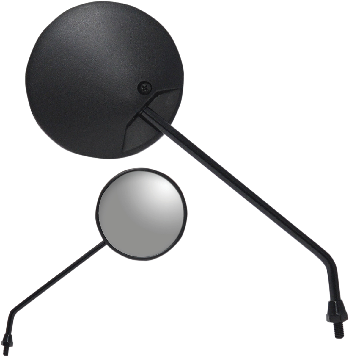 P4M Universal Scooter Mirror - Mirror / Scooter / Side View / Round / Black / Left/Right / Each 0640-0972