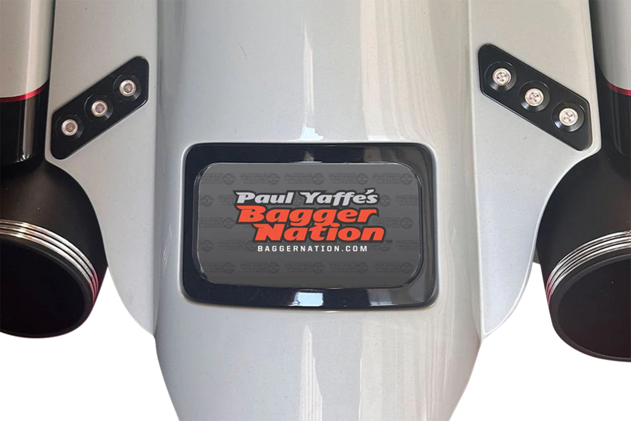 PAUL YAFFE BAGGER NATION Swoop Three Piece Stretched Rear Fender Kit With Side Panels and Thunder Pods