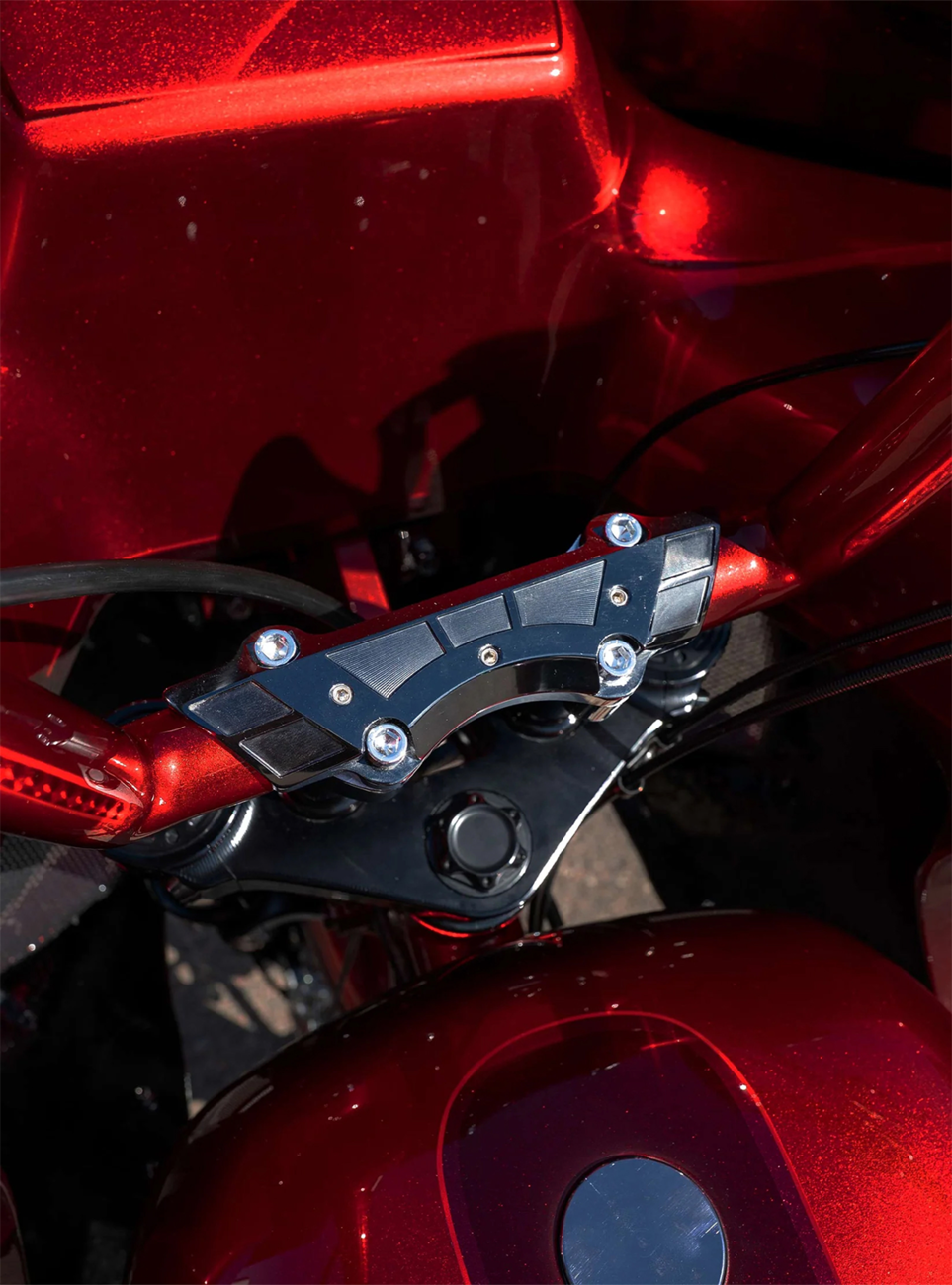 PAUL YAFFE BAGGER NATION Weld Wing Riser Clamp - 1" / Black 0602-1636
