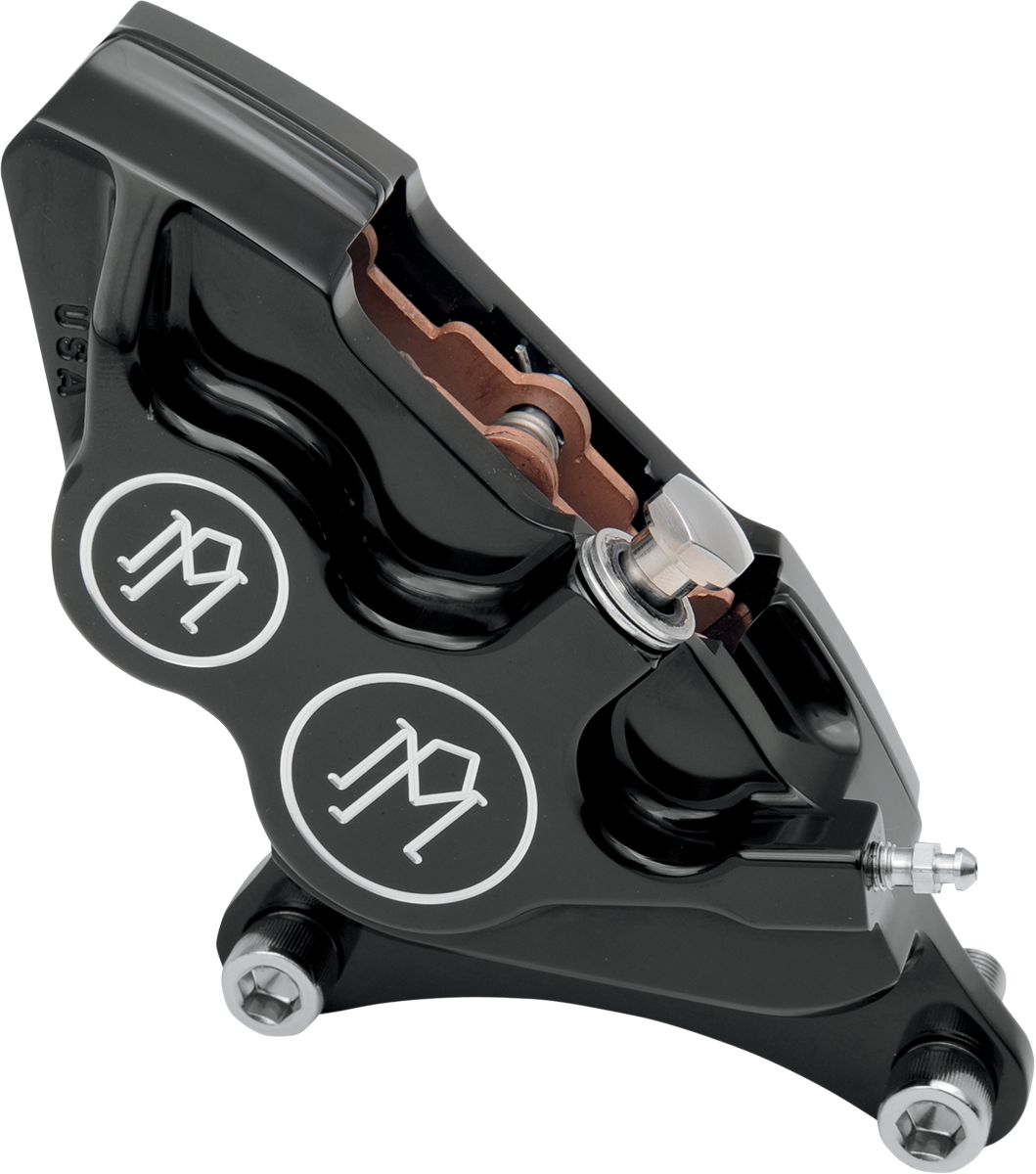PERFORMANCE MACHINE (PM) Four-Piston Differential-Bore Caliper - 4-Piston Caliper / Front Left / Contrast Cut™ / 11.5" 1701-0309