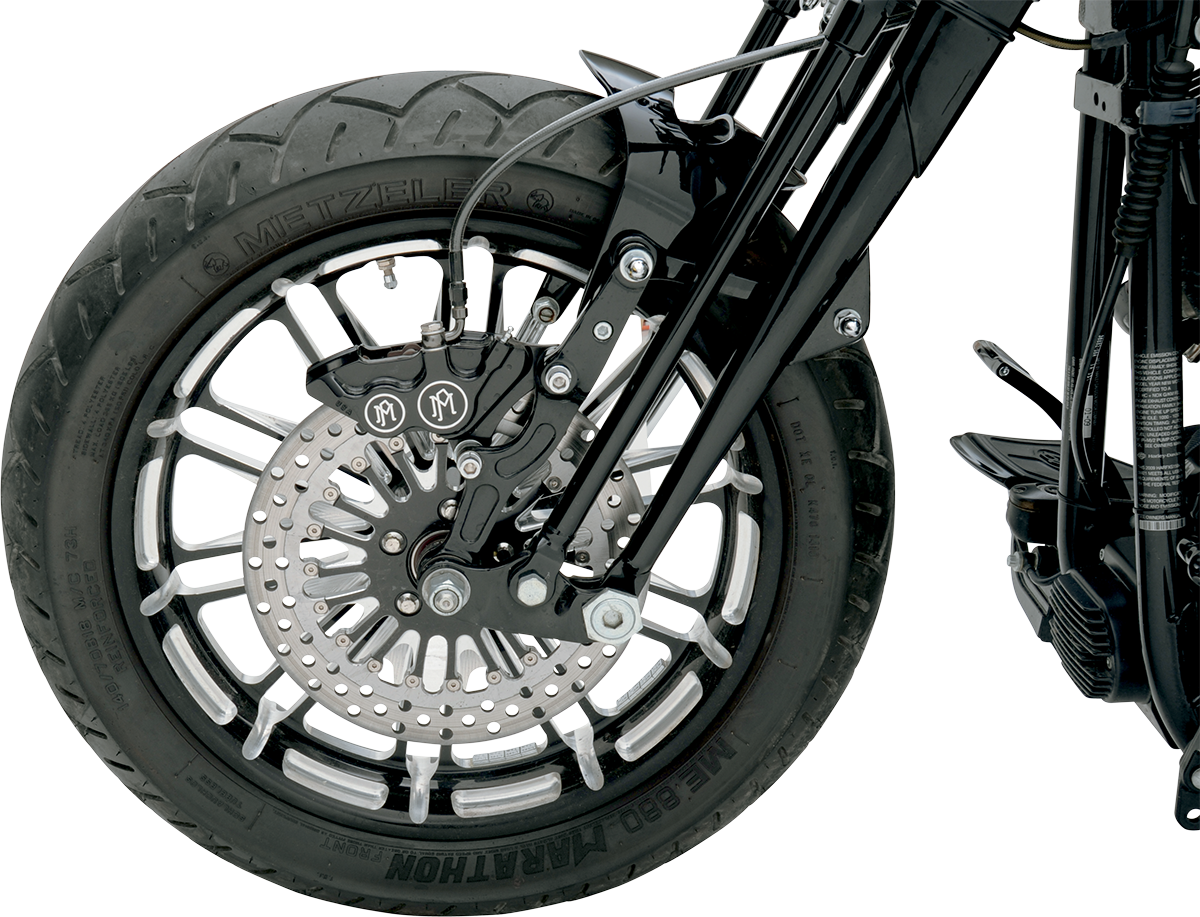 PERFORMANCE MACHINE (PM) Four-Piston Differential-Bore Caliper - 4-Piston Caliper / Front Right / Contrast Cut™ / 11.5" 1701-0310
