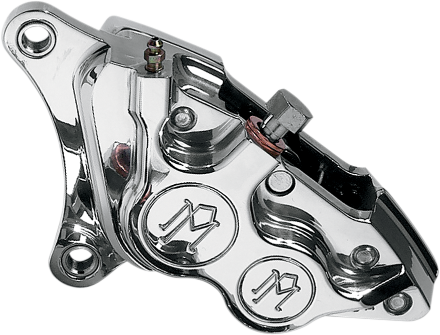 PERFORMANCE MACHINE (PM) Four-Piston Differential-Bore Caliper - Caliper / Front Left / Polished / 00-17 Harley-Davidson DS-324608