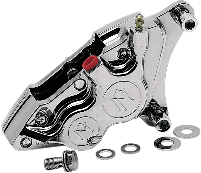 PERFORMANCE MACHINE (PM) Four-Piston Differential-Bore Caliper - Caliper / Front Left / Polished / 84-99 Harley-Davidson DS-325987