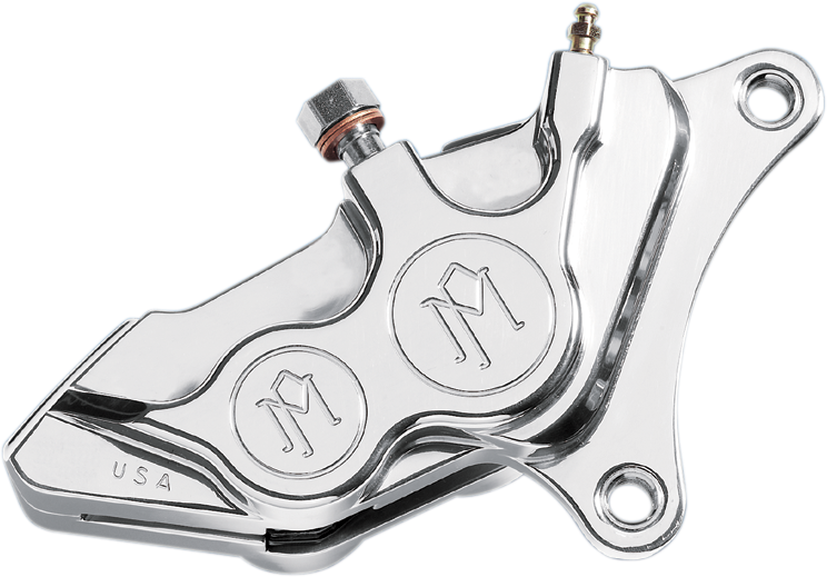 PERFORMANCE MACHINE (PM) Four-Piston Differential-Bore Caliper - Caliper / Front Right / Chrome / 00-17 Harley-Davidson DS-324612