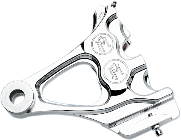 PERFORMANCE MACHINE (PM) Four-Piston Differential-Bore Caliper - Caliper / Rear / Chrome / 87-99 Softail DS324135