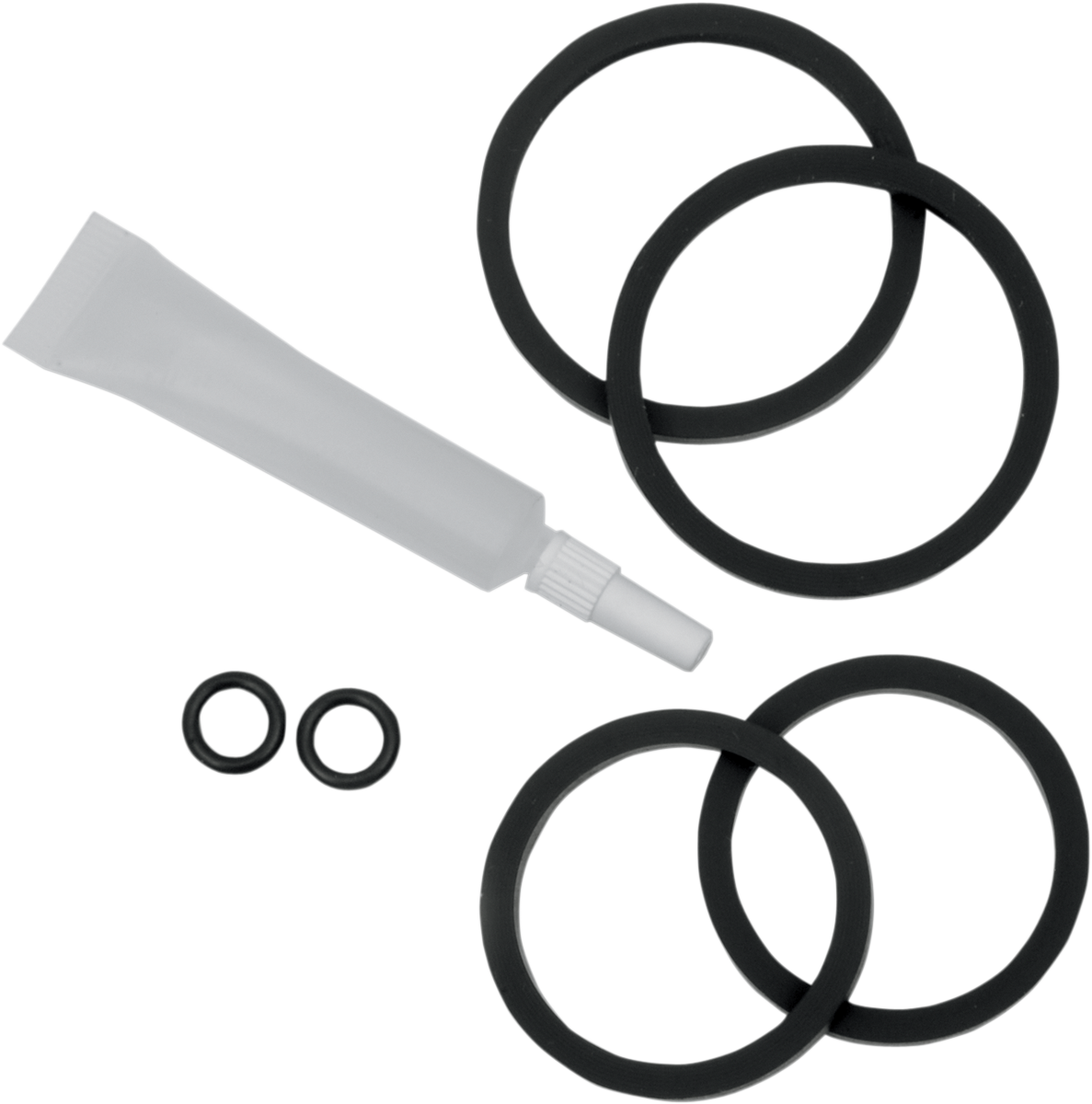 PERFORMANCE MACHINE (PM) Four-Piston Differential-Bore Caliper Replacement Rubber Parts - Caliper Rebuild Kit Rubber Parts DS-325995