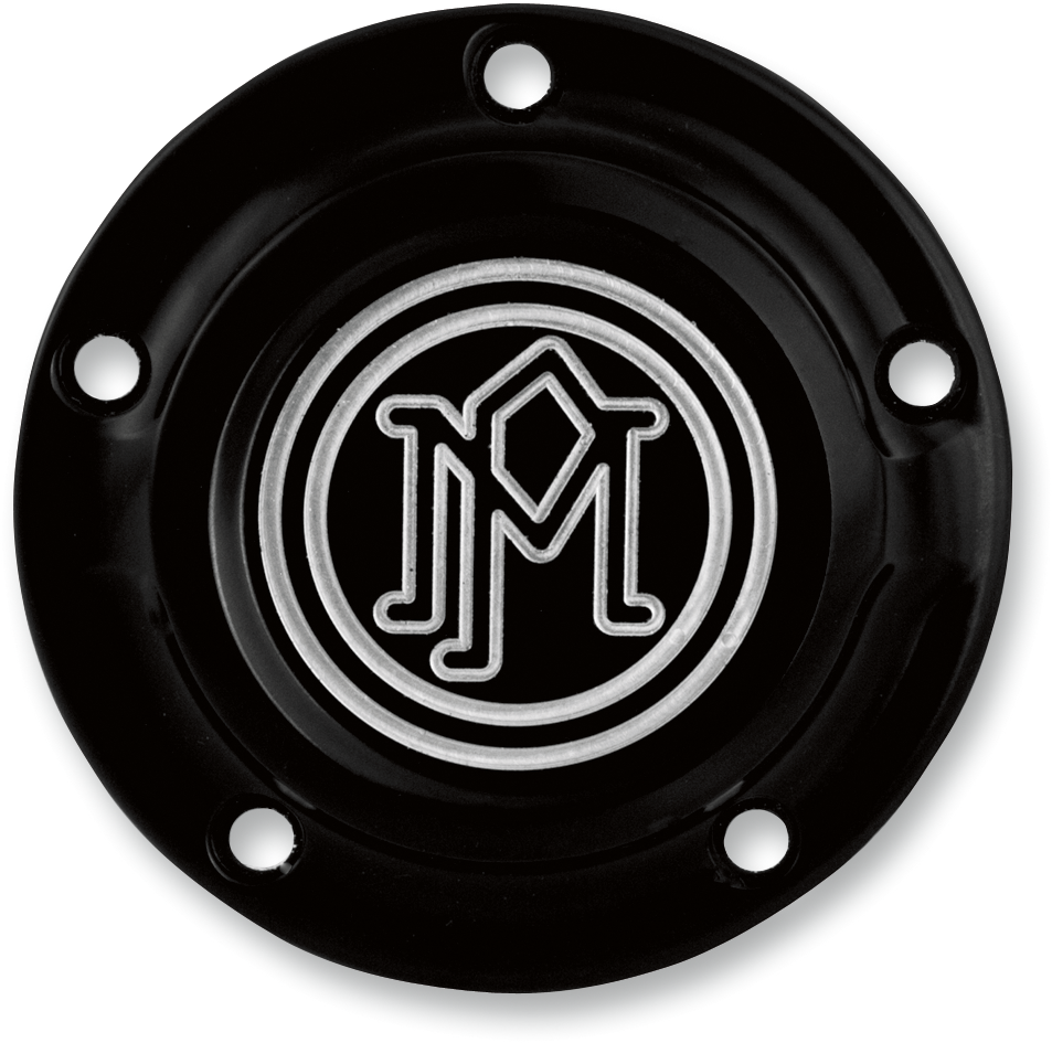 PERFORMANCE MACHINE (PM) Scallop Points Cover - Ignition Cover / Scalloped / 5 Hole / Contrast Cut™ / Twin Cam 0940-1162