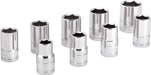 PERFORMANCE TOOL 1/2" Metric Socket Set - W32202