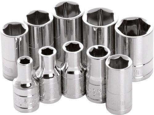 PERFORMANCE TOOL 1/4" Metric Socket Set - W36202
