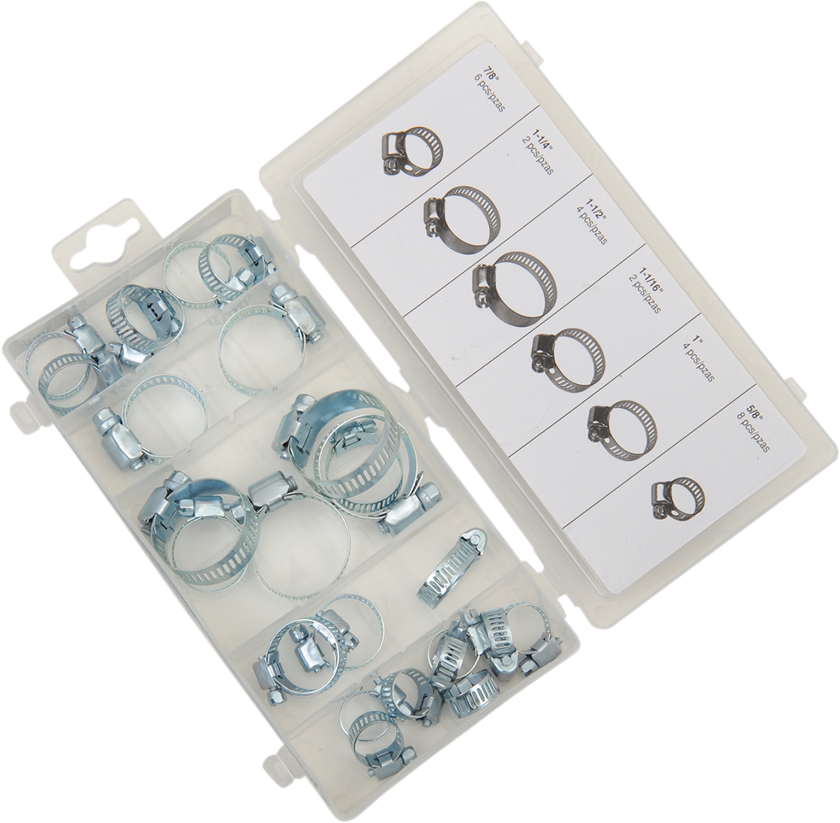 PERFORMANCE TOOL 26-Piece Hose Clamp Assortment - Hose Clamps / Assortment / 26-Piece 2402-0139