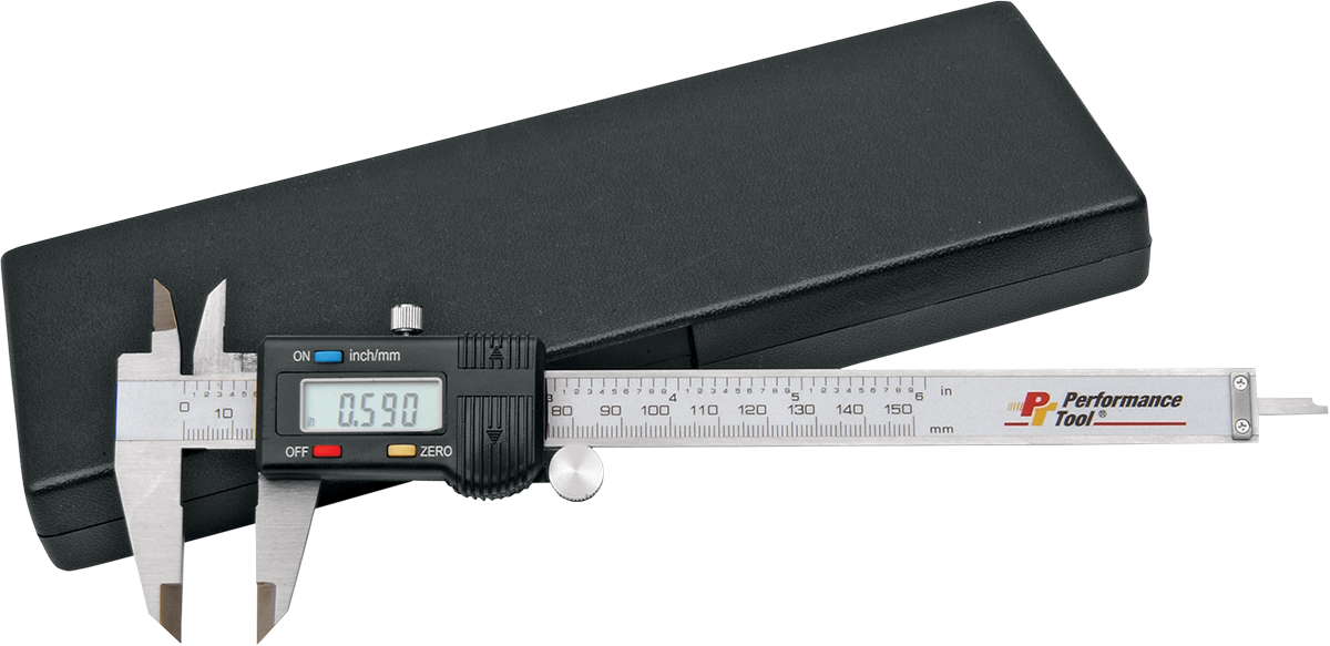 PERFORMANCE TOOL Digital Caliper - Digital Caliper w/Case 3850-0071