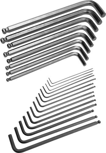 PERFORMANCE TOOL SAE/Metric Ball End Hex Key Set - W80280