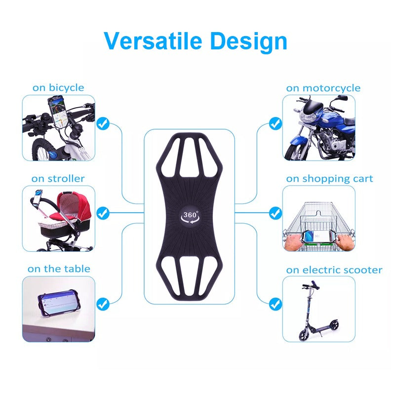 Bike Phone Mount Holder with 360 Degree Rotating