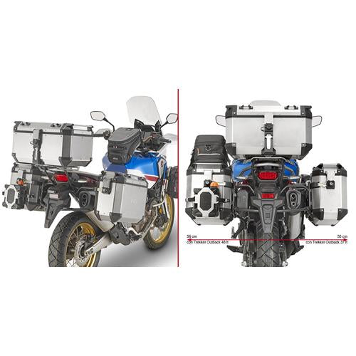 GIVI PL1161CAM Outback Sideframes for Honda CRF1000L Africa Twin and Honda CRF1000L Africa Twin Adv Sports