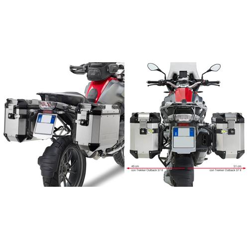 GIVI PL5108CAM Outback Sideframes for BMW R1200GS, BMW R1200GS Adventure, and BMW R1250GS