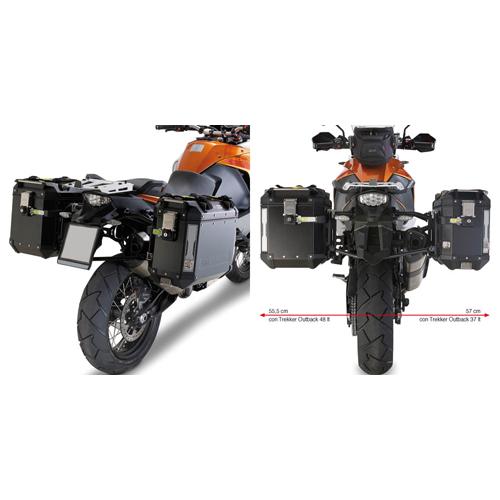 GIVI PL7705CAM Outback Sideframes for KTM 1050 Adventure, KTM 1090 Adventure, and KTM 1190 Adventure