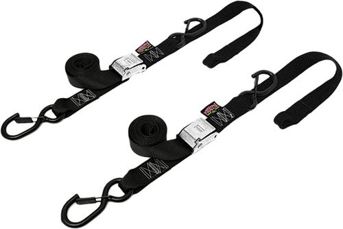 POWERTYE 1 1/2" Fat Ratchet Straps w/Soft Tye & Secure Hooks - 30572-ST