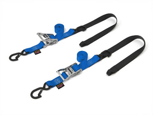 POWERTYE 1 1/2" Fat Ratchet Straps w/Soft Tye & Secure Hooks - 30573-ST