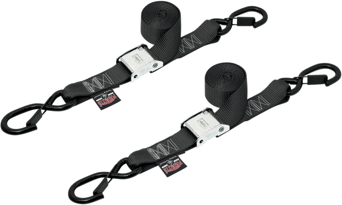 POWERTYE MFG. 1-1/2" Cam-Buckle with Safety Latch Hooks