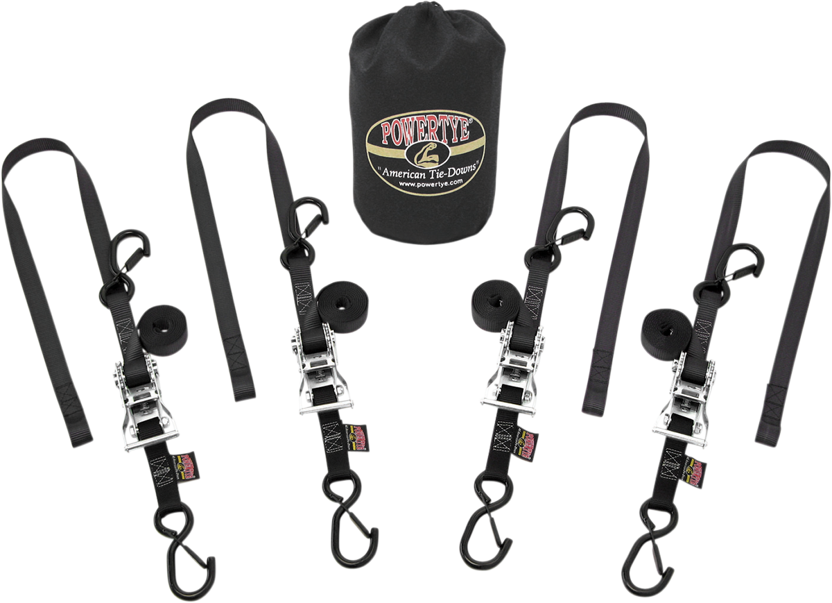 POWERTYE MFG. Classic Trailer Tie-Down Kit - Trailer Kit Strap / 1" 3920-0290