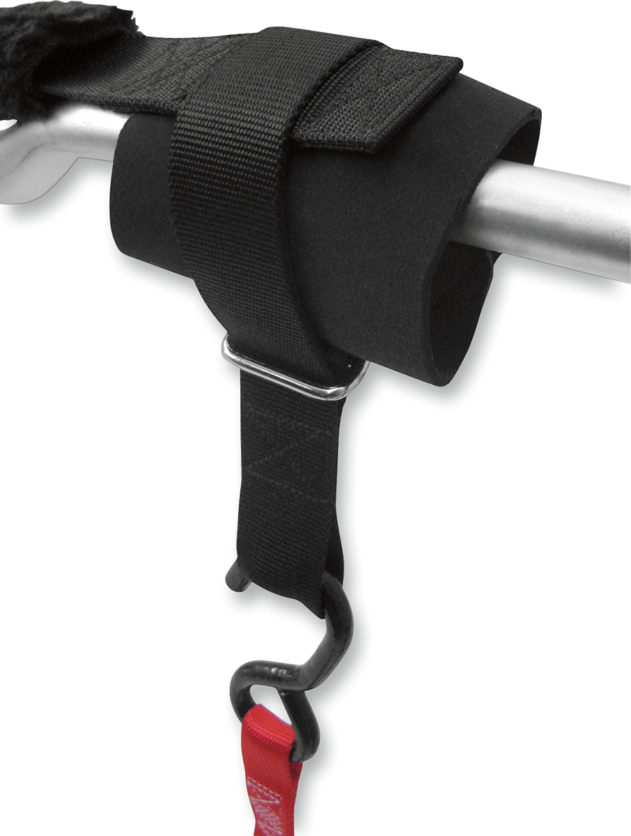 POWERTYE MFG. Handlebar Handcuffs - Soft Tie Handlebar Hand Cuff / Black 3920-0178