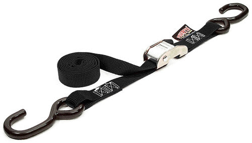 POWERTYE TIE-DOWN CAM S-HOOK 1"X12' BLACK EACH - 22122 LOGO EACH