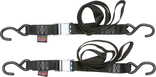 POWERTYE TIE-DOWN CAM S-HOOK 1.5"X6' BLUE PAIR - 28623 LOGO