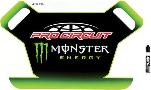 PRO CIRCUIT Monster Energy Pit Board w/Marker - 55146