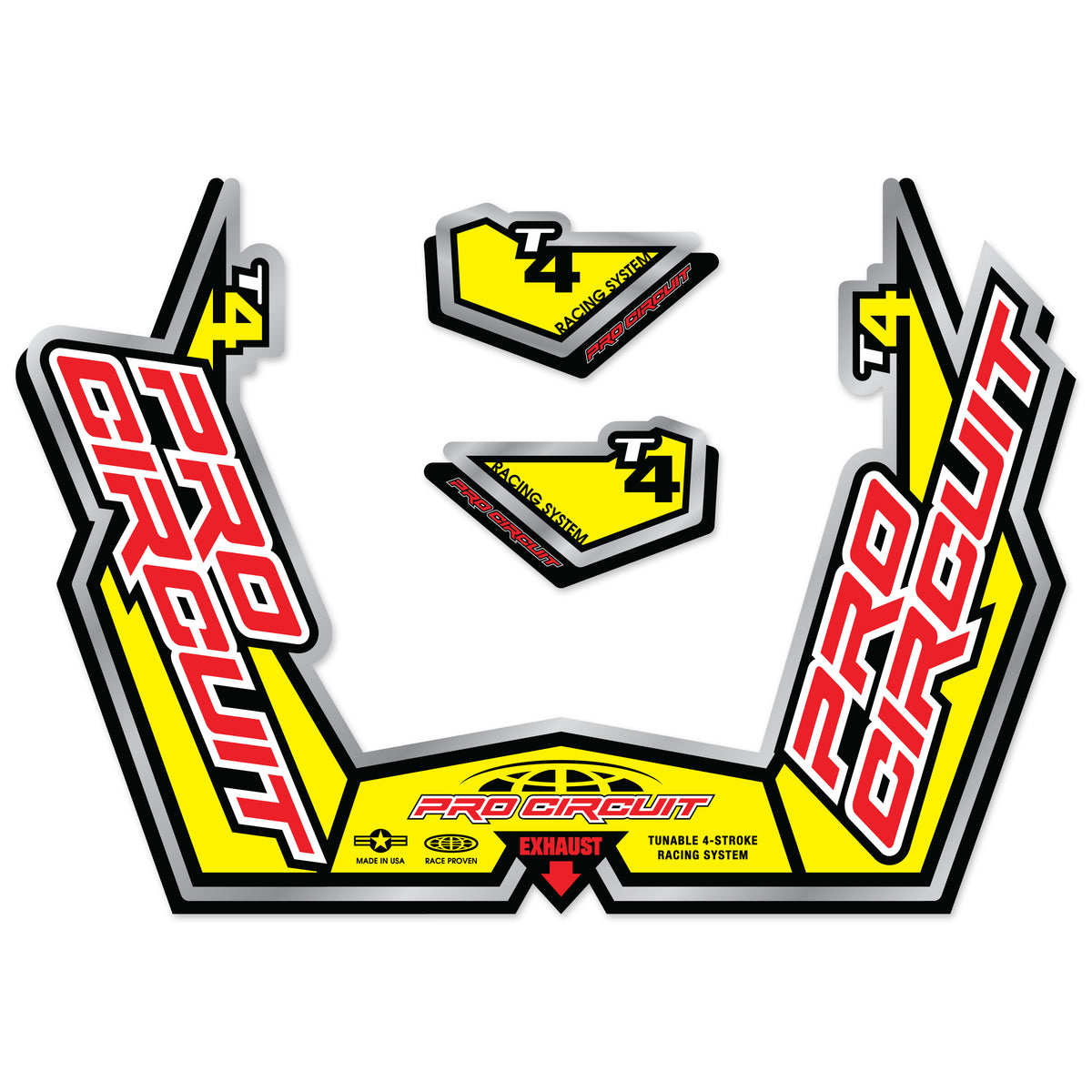 PRO CIRCUIT Muffler Sticker Kit - DC09T4GP
