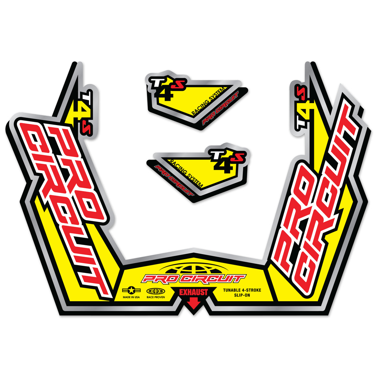 PRO CIRCUIT Muffler Sticker Kit - DC09T4S