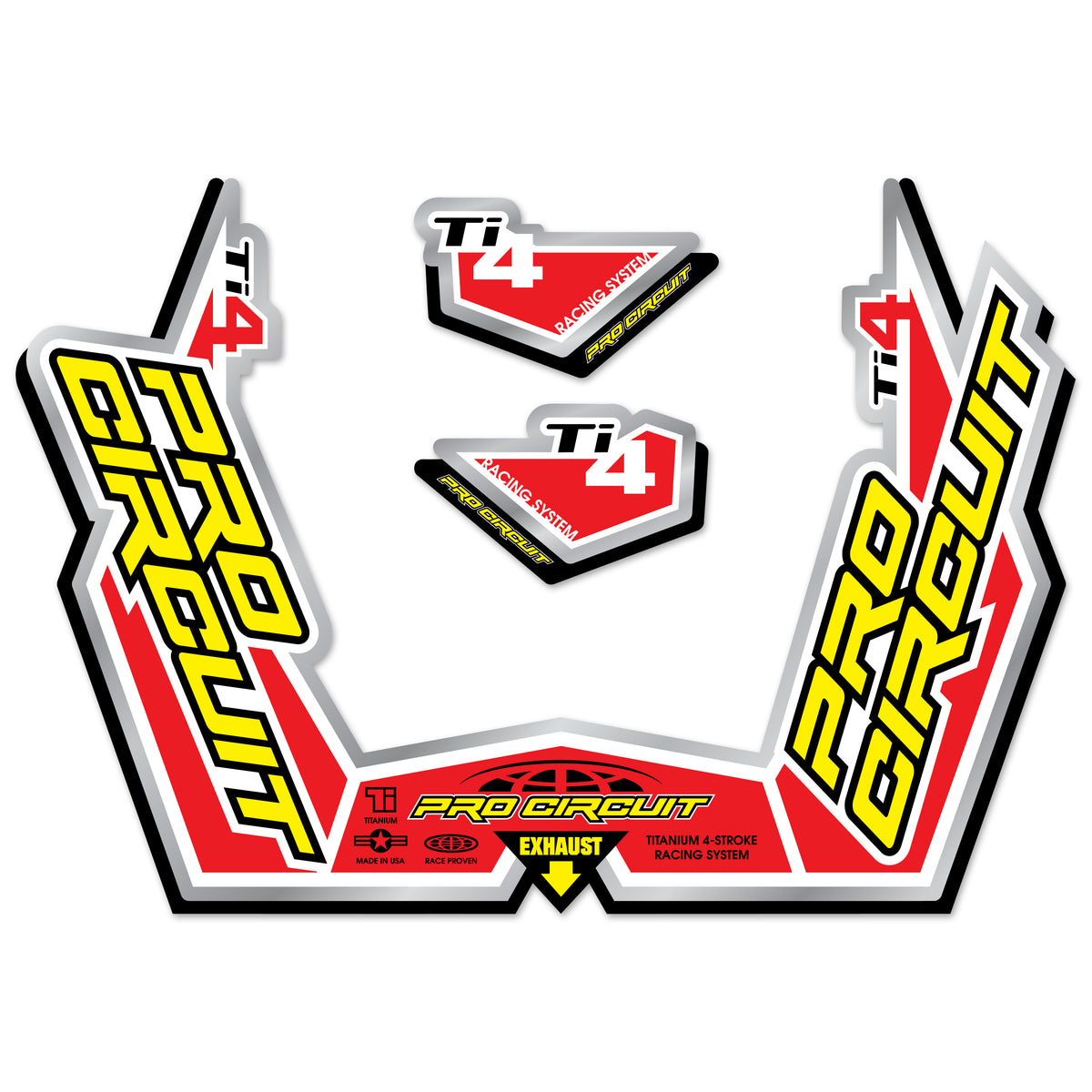 PRO CIRCUIT Muffler Sticker Kit - DC09TI4GP