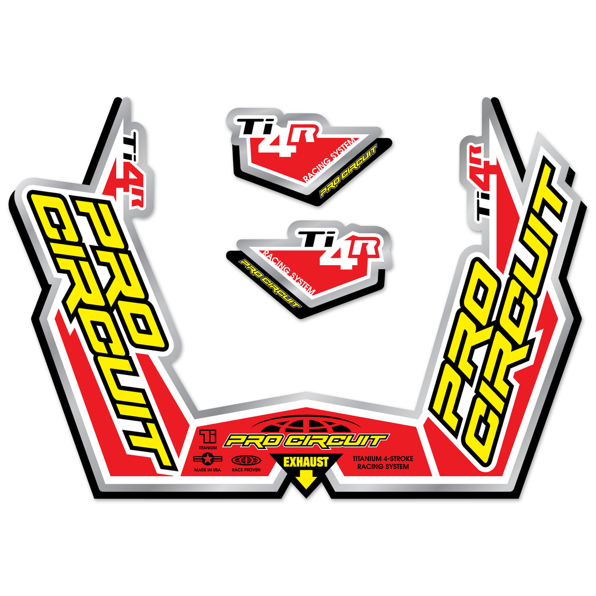 PRO CIRCUIT Muffler Sticker Kit - DC09TI4R