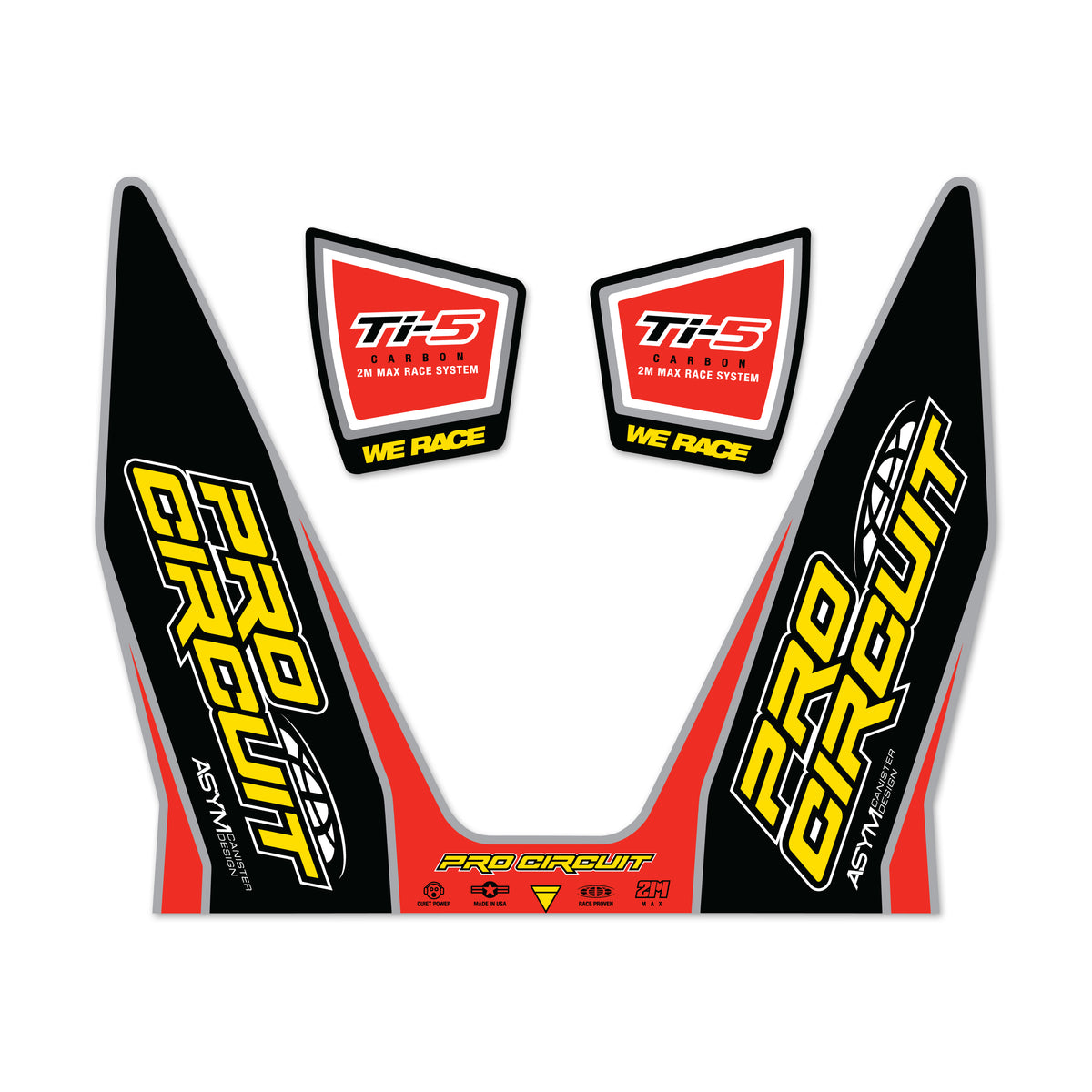PRO CIRCUIT Muffler Sticker Kit - DC12TI5