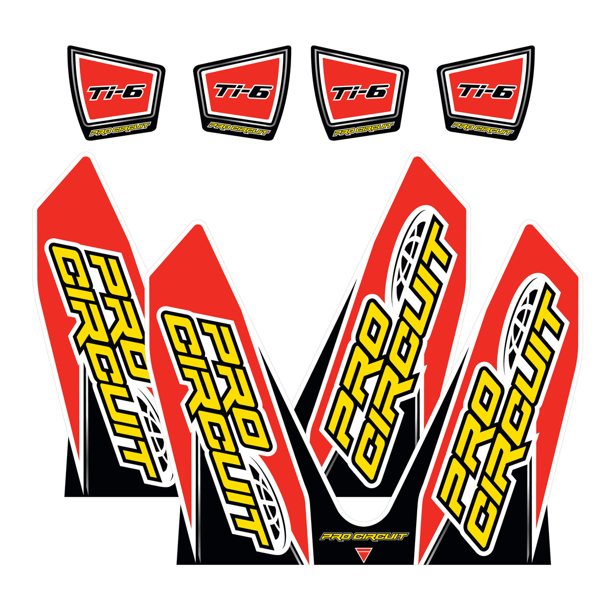 PRO CIRCUIT Muffler Sticker Kit - DC14TI6-CRF