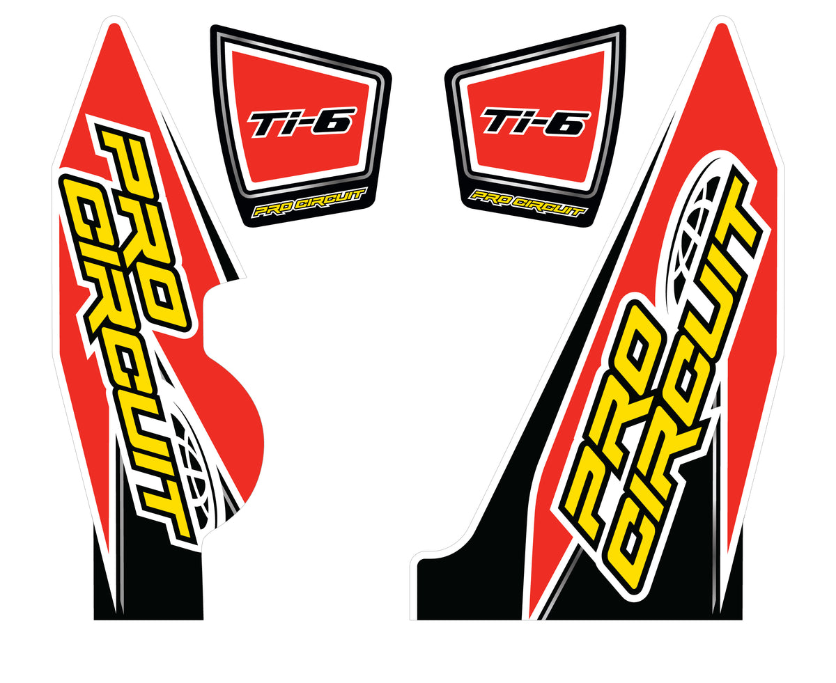 PRO CIRCUIT Muffler Sticker Kit - DC14TI6-YZ250F