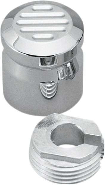 PRO-ONE PERF.MFG. Chrome Billet Choke Cable Knob Cover