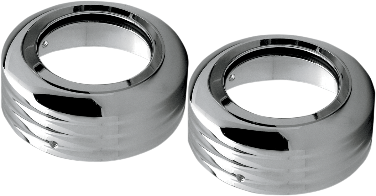 PRO-ONE PERF.MFG. Custom Billet Fork Boots — Ball-Milled - Fork Boots / 41 mm / Custom Billet / Ball-Milled DS-222812